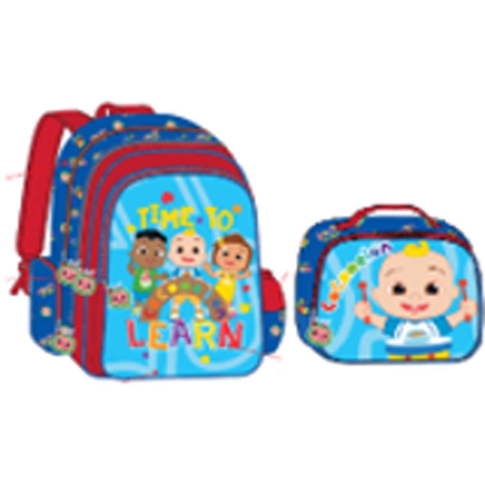 Cocomelon - Back Pack 12-inch With Pencil Case - Blue