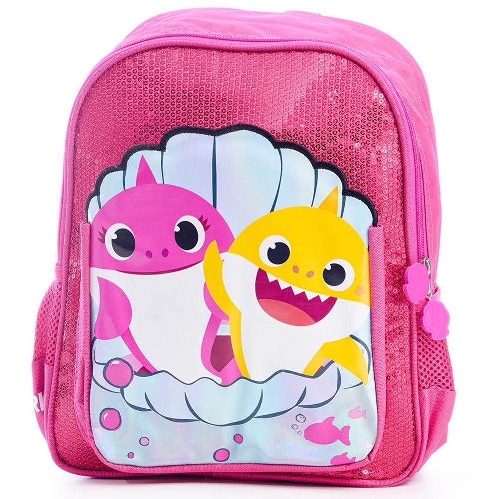 Baby Shark - Back Pack 12-inch With Pencil Case - Pink