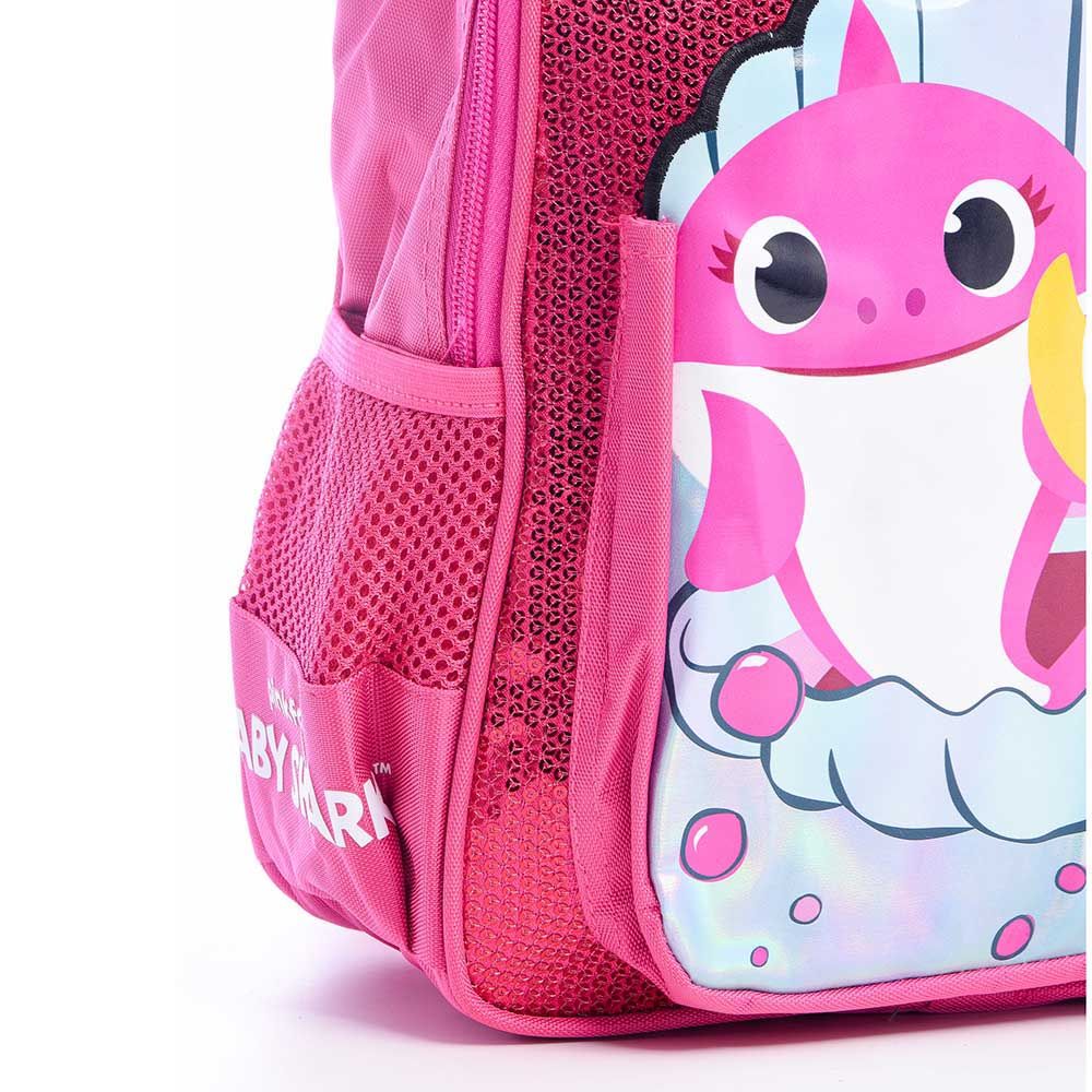 Baby Shark - Back Pack 12-inch With Pencil Case - Pink