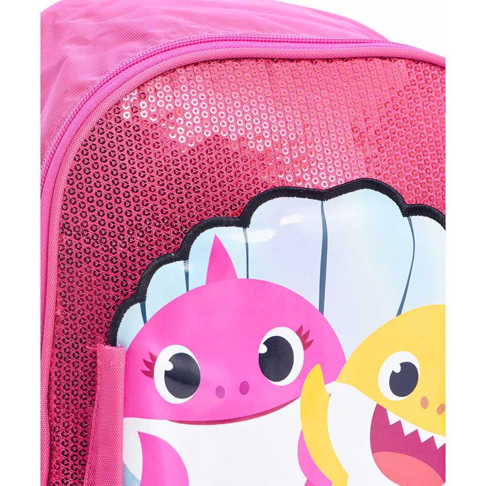 Baby Shark - Back Pack 12-inch With Pencil Case - Pink