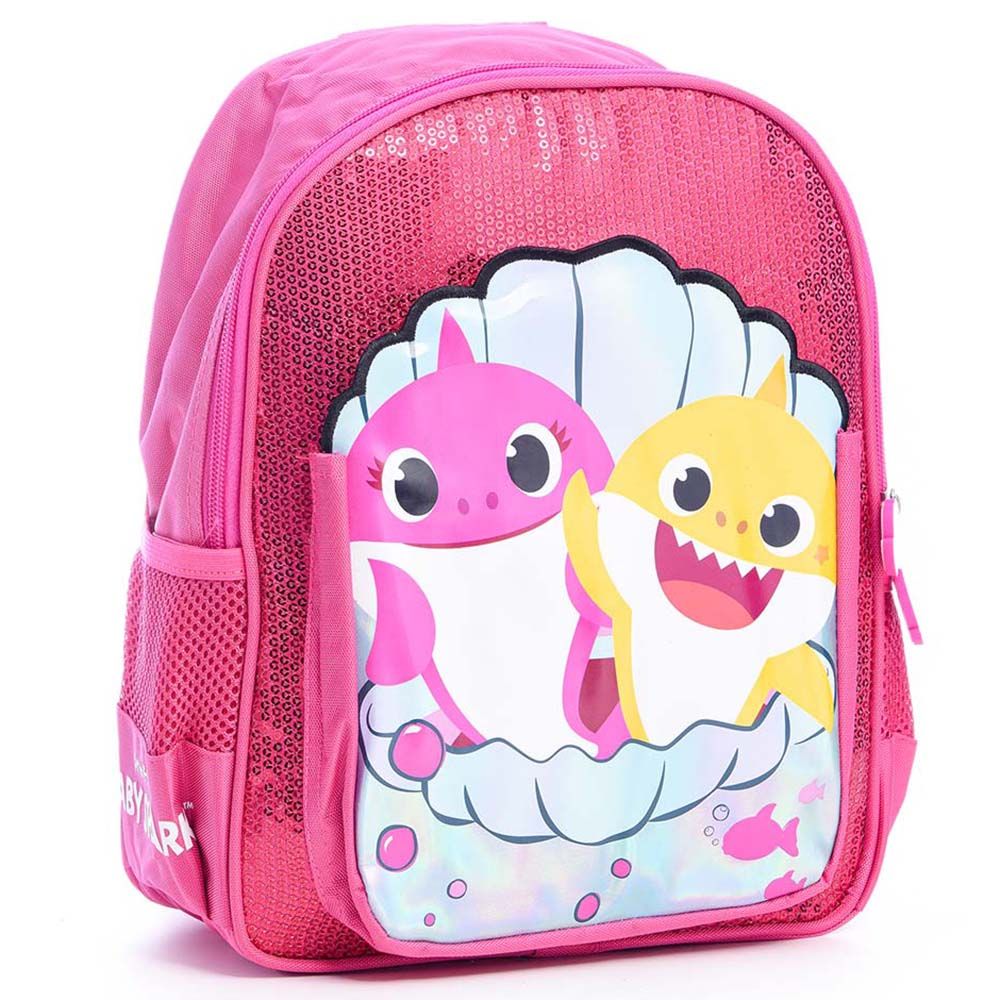 Baby Shark - Back Pack 12-inch With Pencil Case - Pink