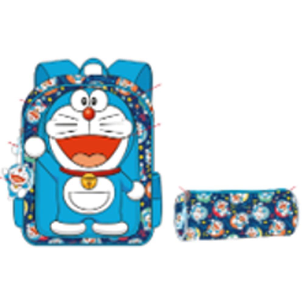 Doraemon - Back Pack 12-inch With Pencil Case - Blue