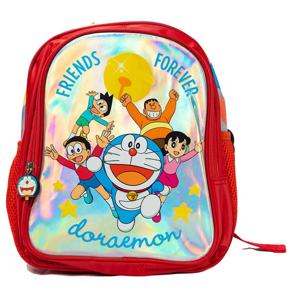 Doraemon - Back Pack 12-inch With Pencil Case - Red