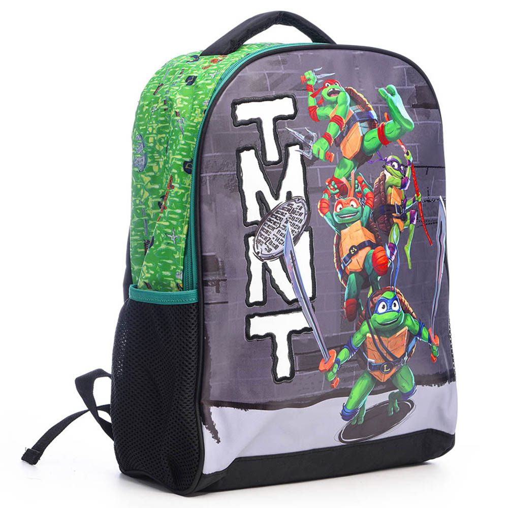 Ninja Turtle - Back Pack 16-inch With Lunch Bag And Pencil Case - Green