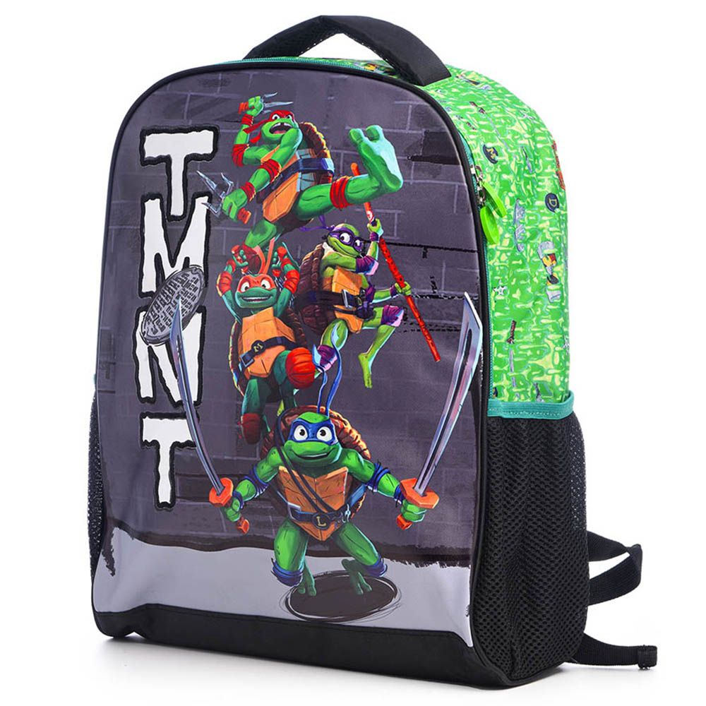 Ninja Turtle - Back Pack 16-inch With Lunch Bag And Pencil Case - Green