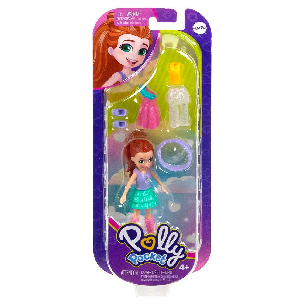 Mattel Games - Polly Pocket Dolls & 5 Accessories 1pc - 3-Inch - Style May Vary