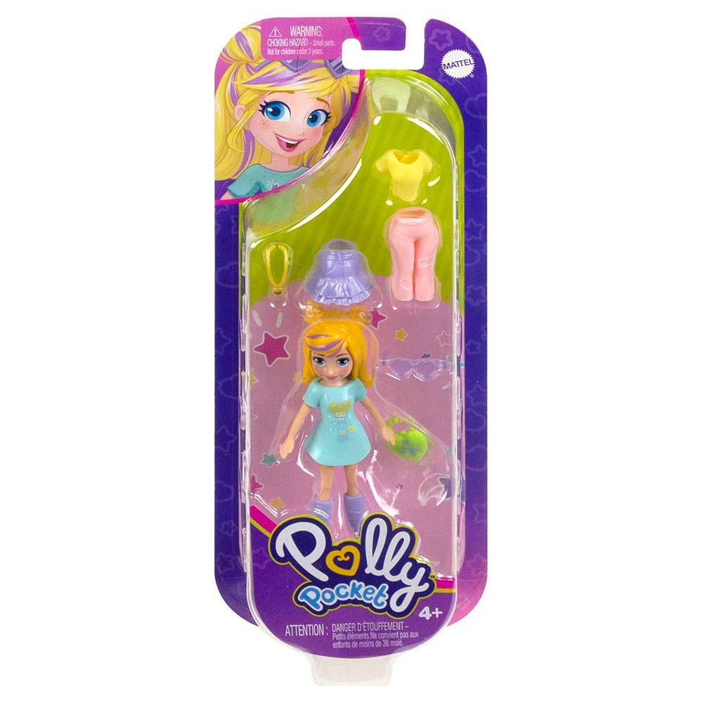 Mattel Games - Polly Pocket Dolls & 5 Accessories 1pc - 3-Inch - Style May Vary