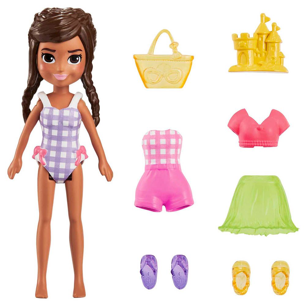 Mattel Games - Polly Pocket Dolls & 5 Accessories 1pc - 3-Inch - Style May Vary