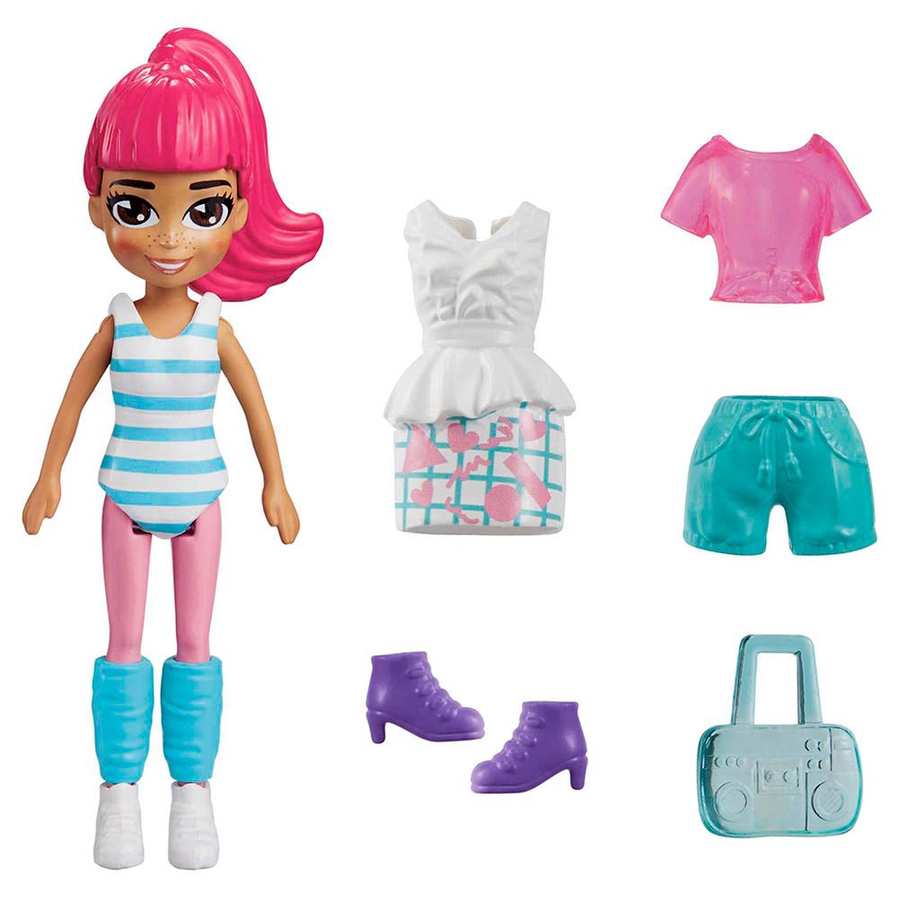 Mattel Games - Polly Pocket Dolls & 5 Accessories 1pc - 3-Inch - Style May Vary