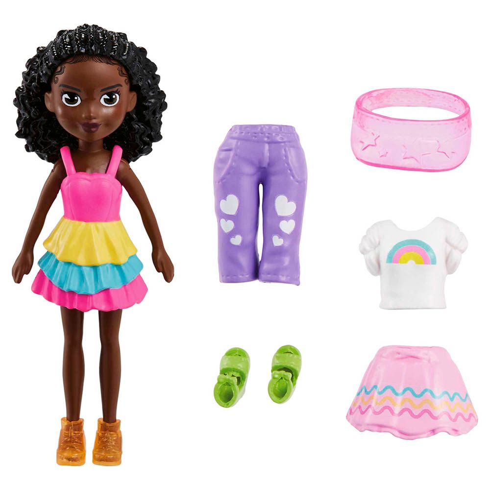 Mattel Games - Polly Pocket Dolls & 5 Accessories 1pc - 3-Inch - Style May Vary