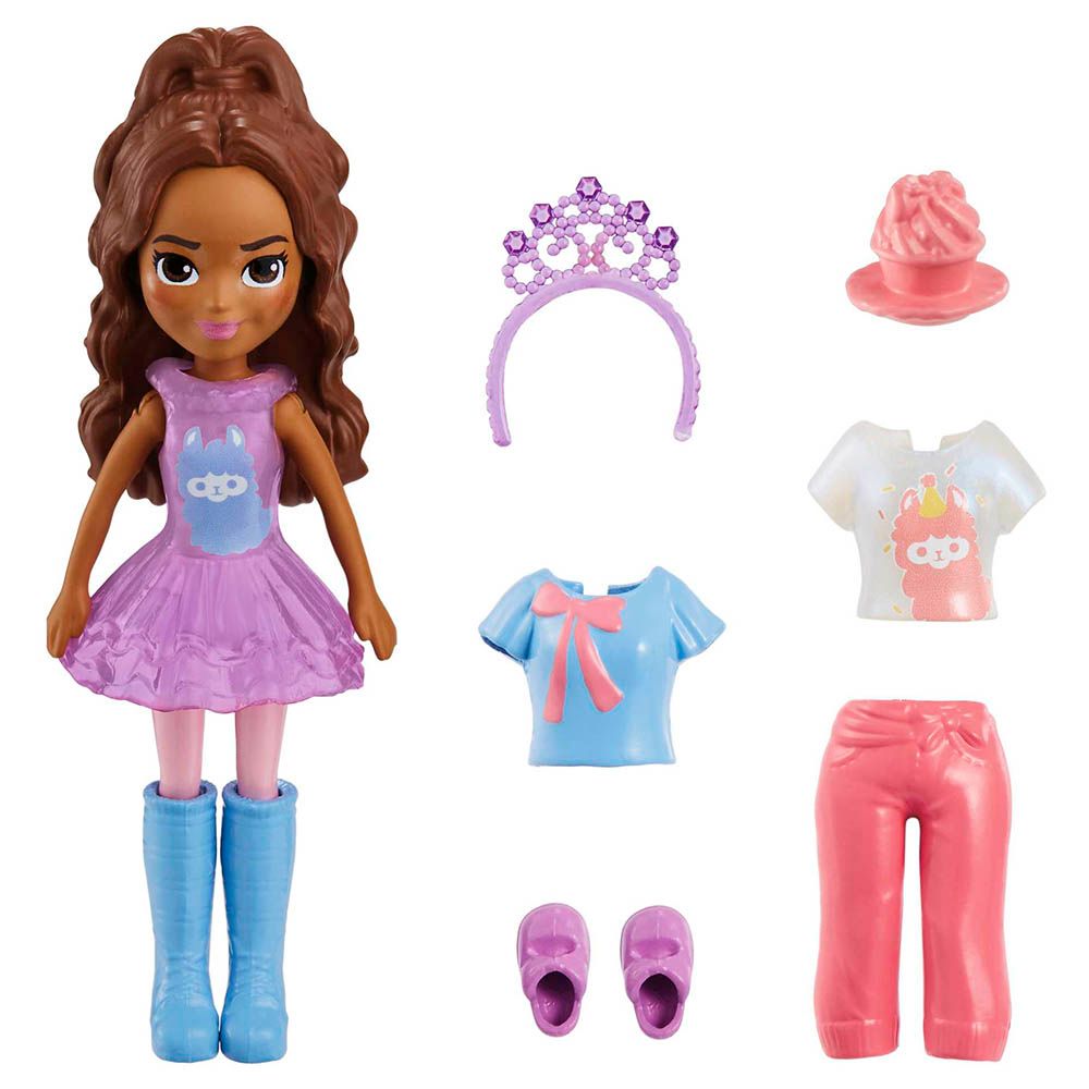 Mattel Games - Polly Pocket Dolls & 5 Accessories 1pc - 3-Inch - Style May Vary