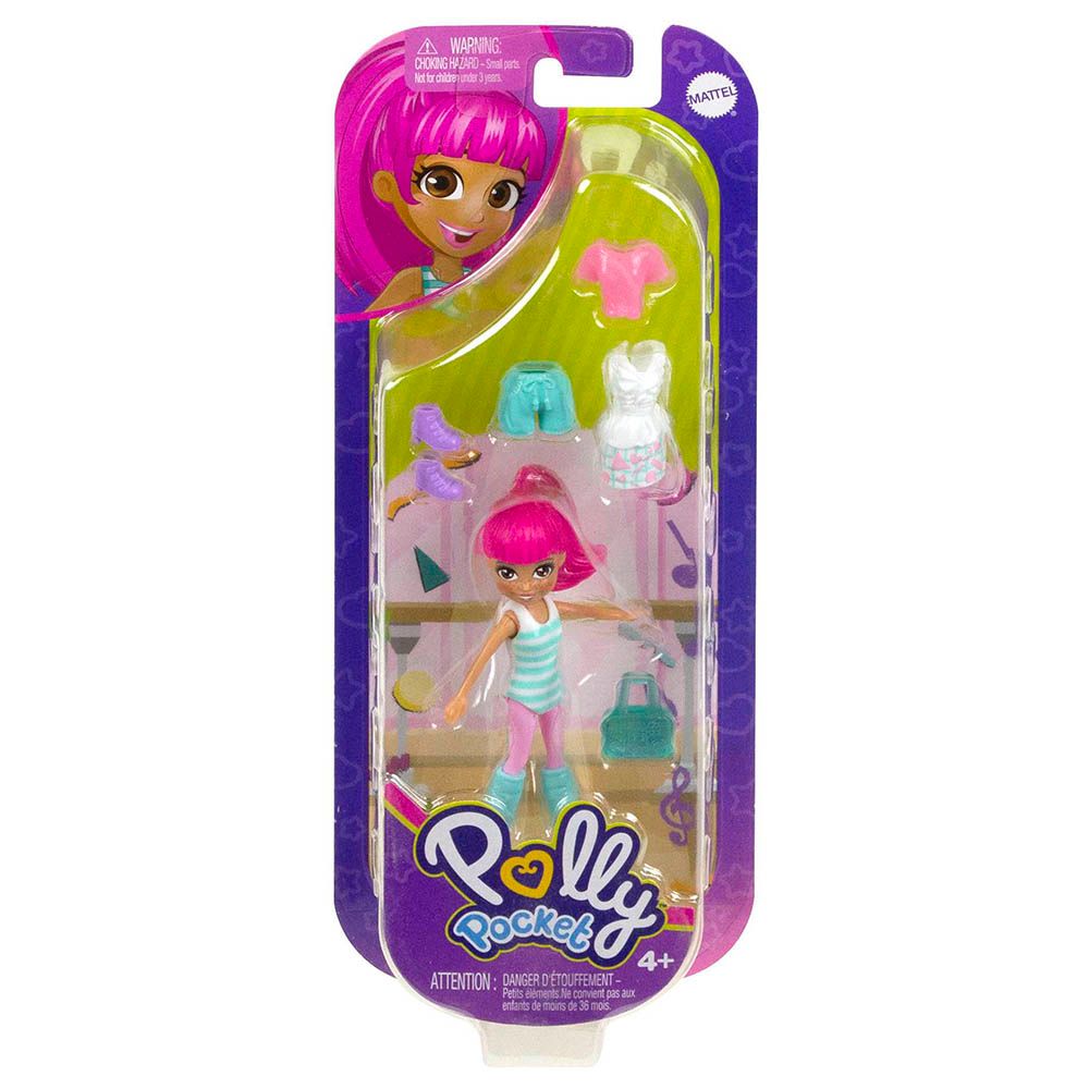 Mattel Games - Polly Pocket Dolls & 5 Accessories 1pc - 3-Inch - Style May Vary