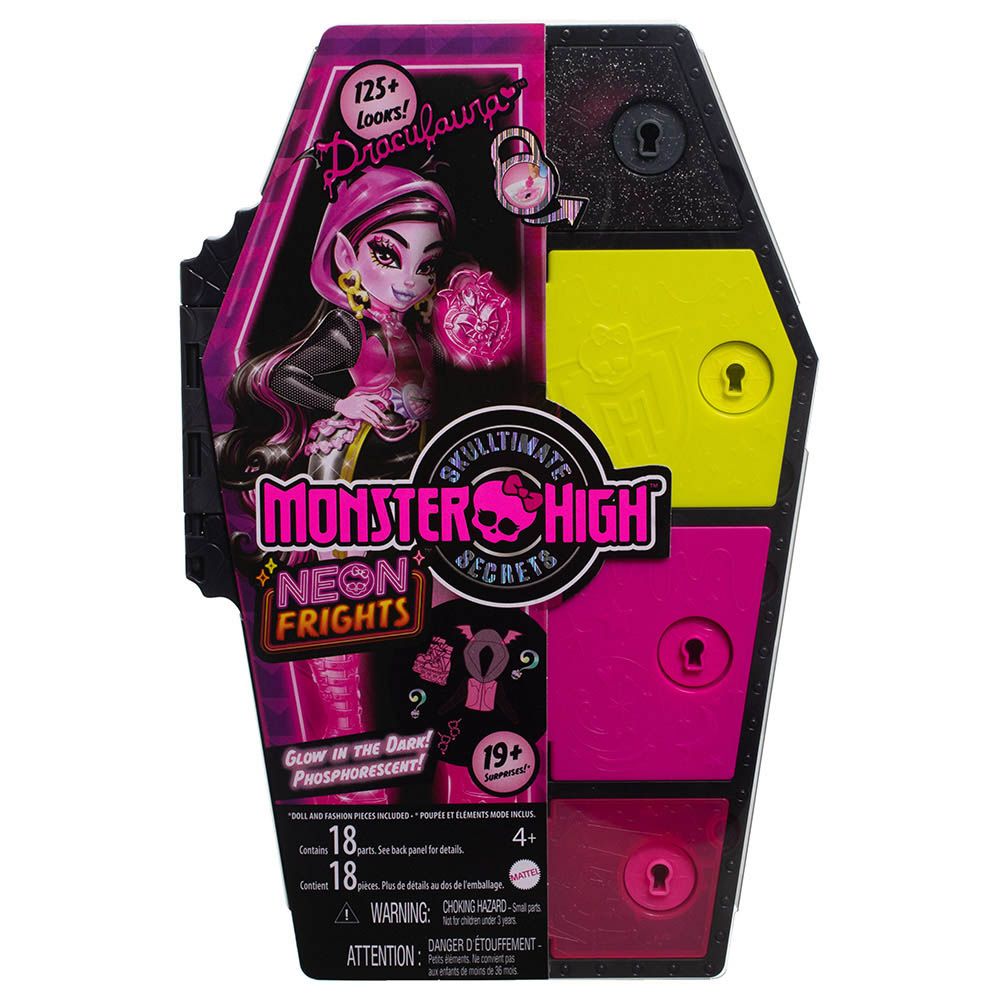 Monster High - Neon Frights Series Doll And Fashion Set - Draculaura