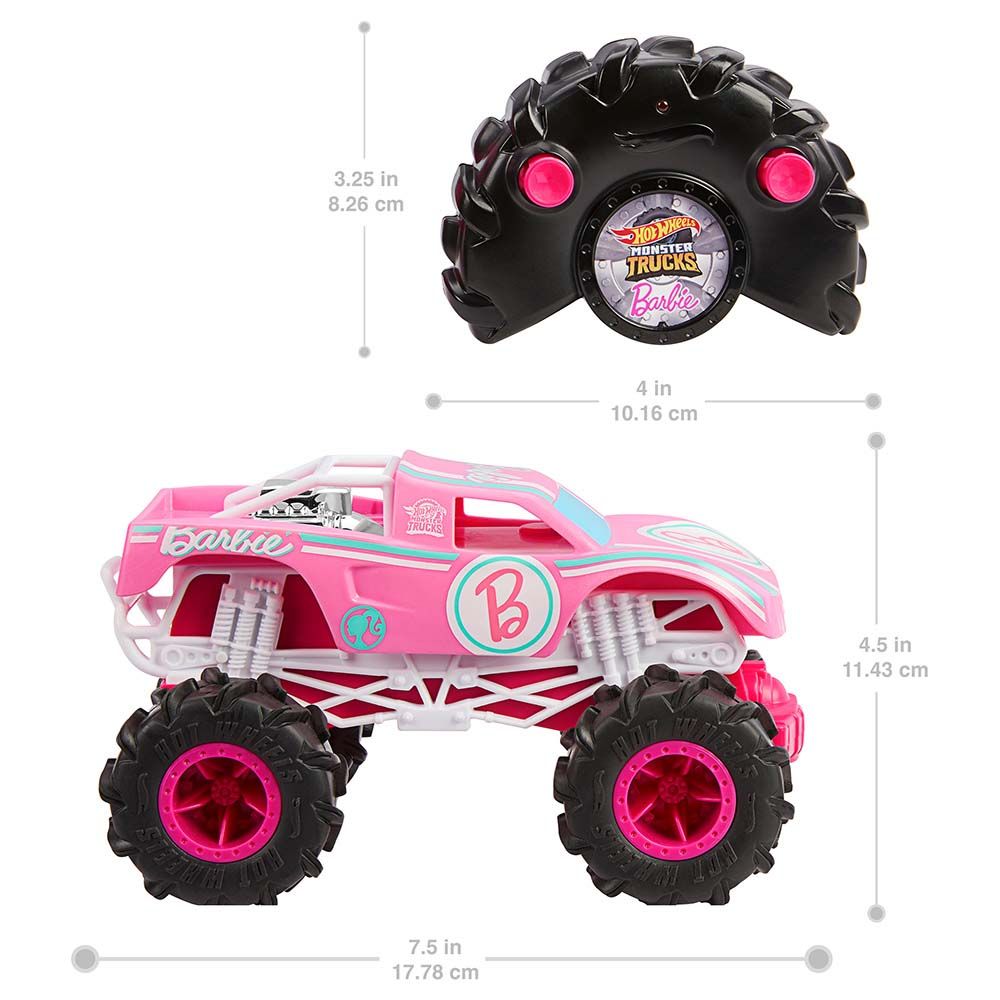 Hot Wheels - 1/24 Remote Control Monster Barbie Truck