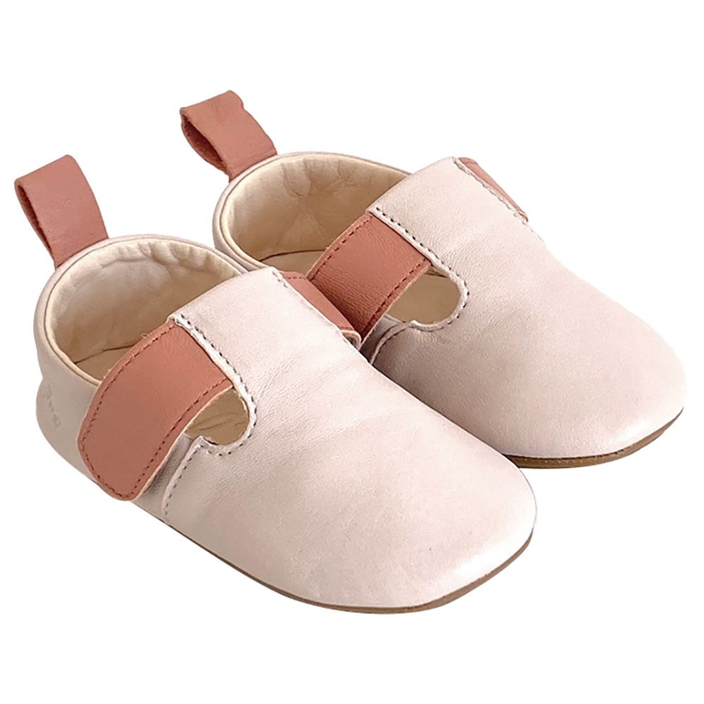 Hob - Neil Soft Sole Double Strap Shoes - Blush/Terracotta