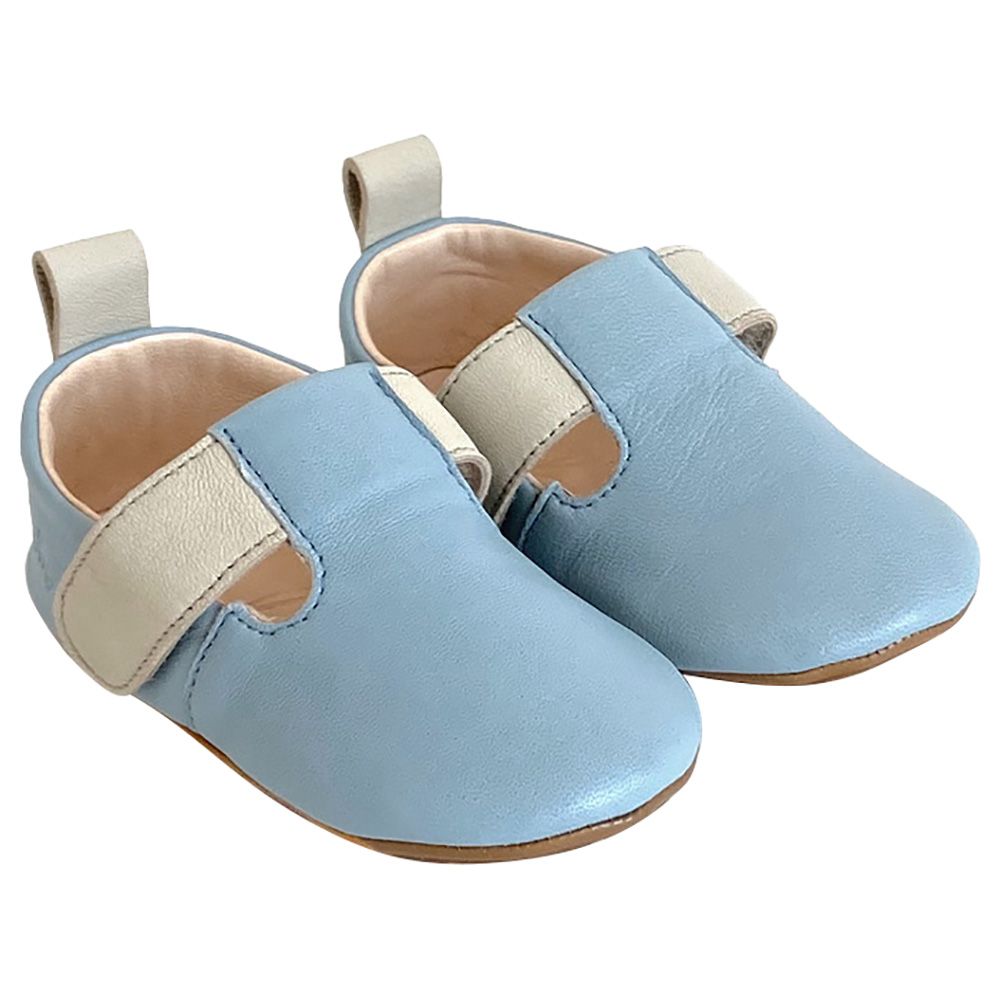 Hob - Neil Soft Sole Double Strap Shoes - Sky Blue/Beige