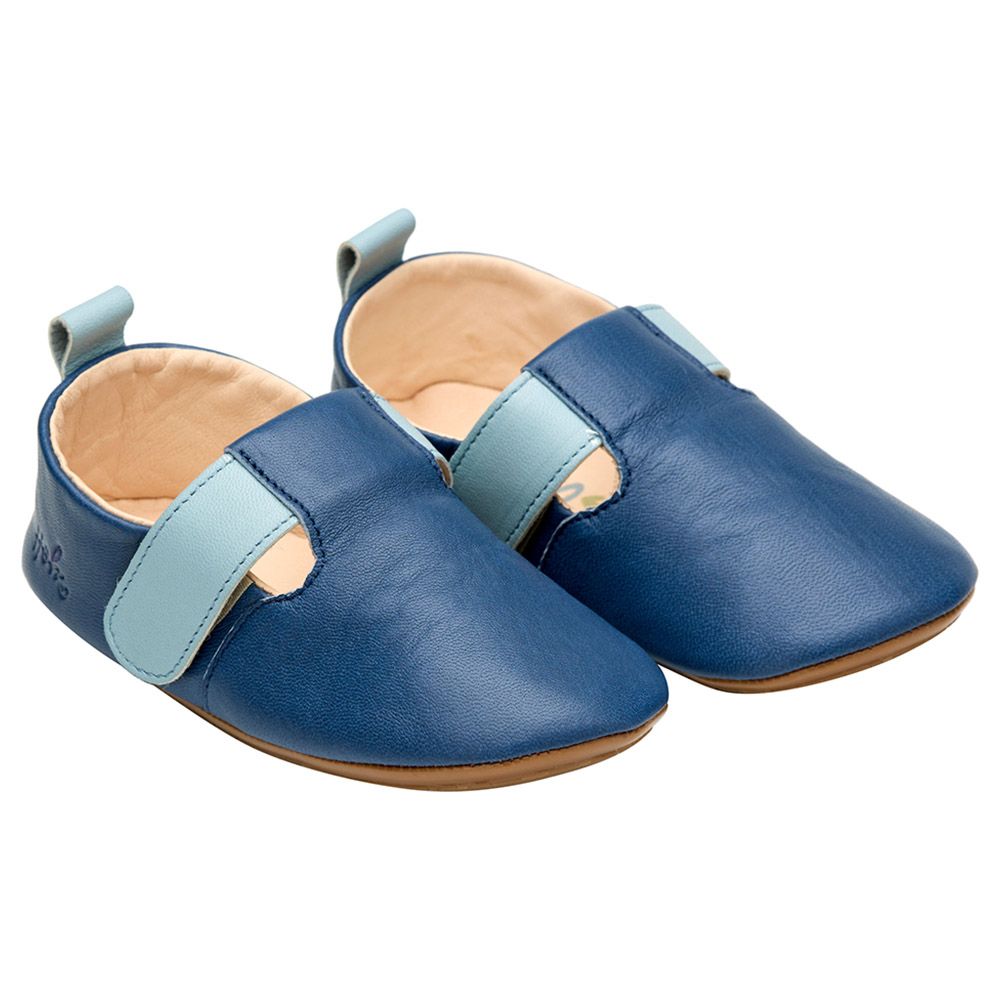 Hob - Neil Soft Sole Double Strap Shoes - Indigo/Sky Blue