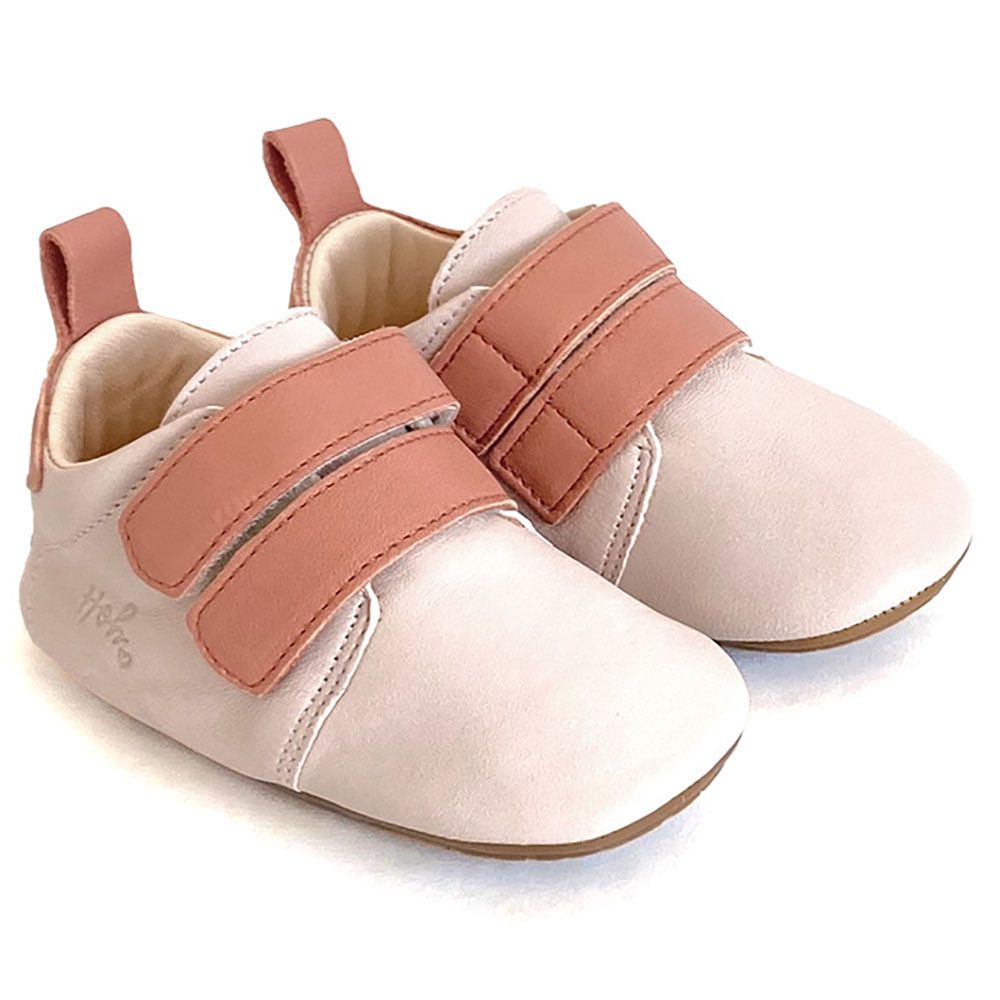 Hob - Zayn Soft Sole Low Top Sneakers - Pale Pink/Terracotta