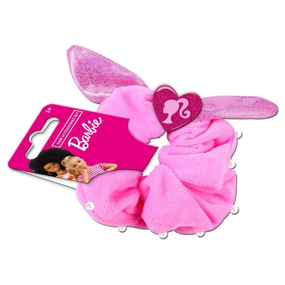 Barbie - Girls Hair Scrunchie - Pink