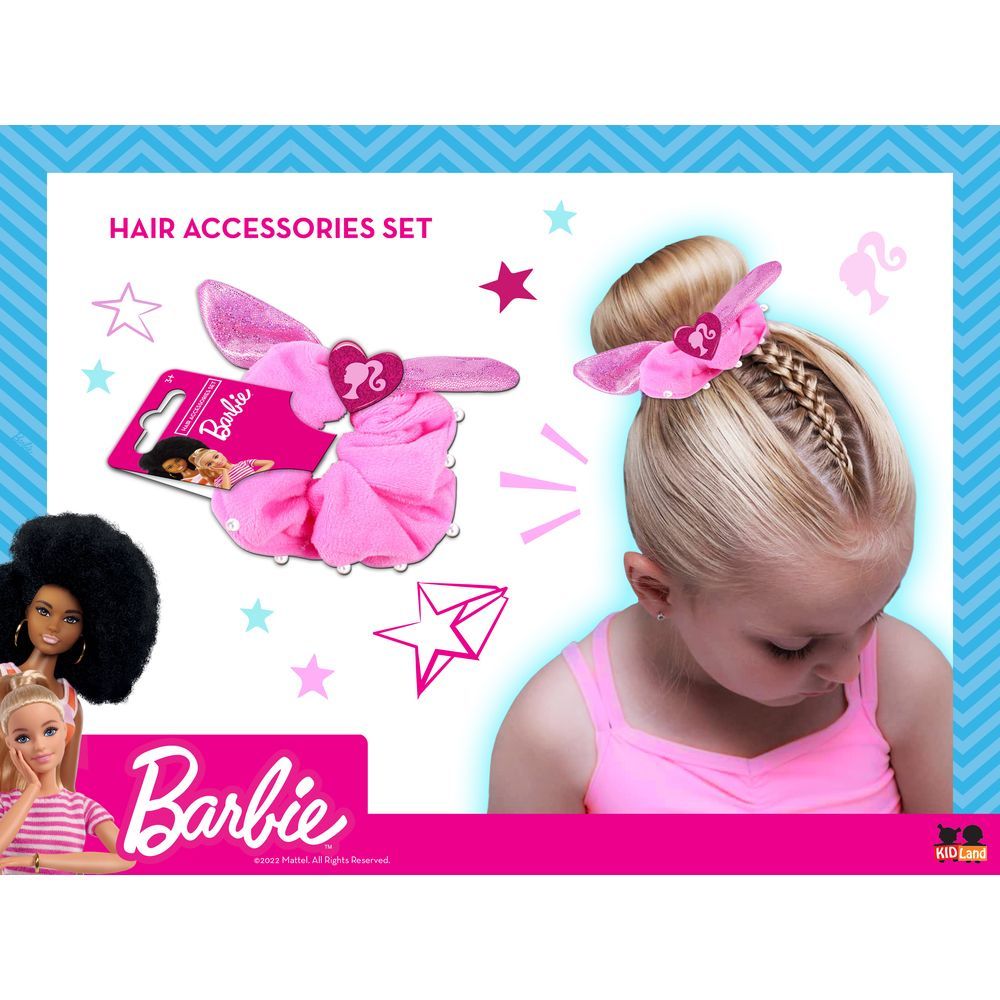 Barbie - Girls Hair Scrunchie - Pink