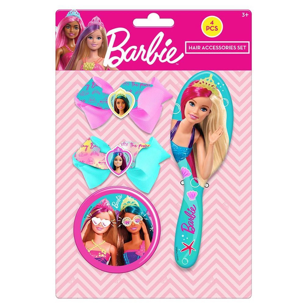 Barbie - Girls Hair Accessories Set – 4pcs