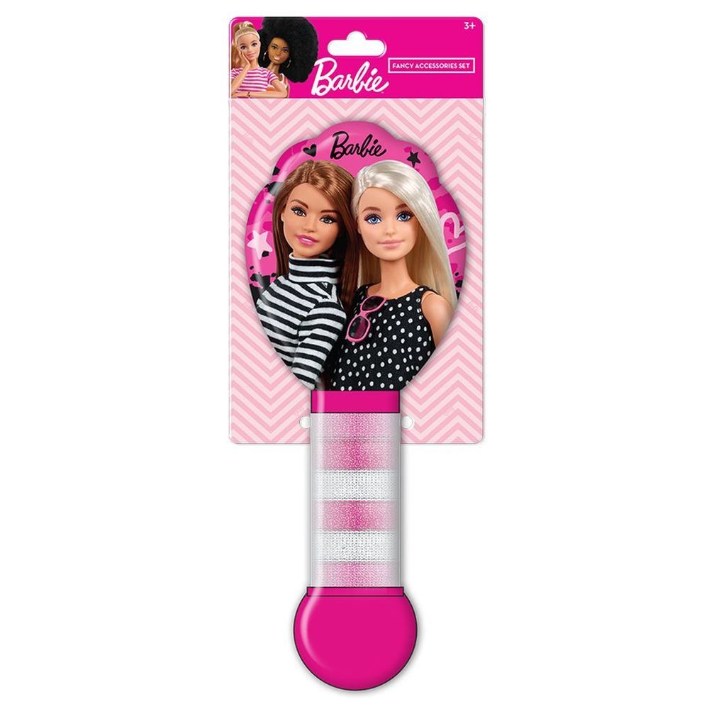 Barbie - Girls Hair Brush With Woolen Coils