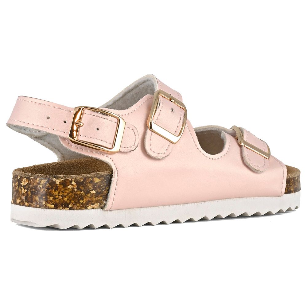 Colors of California - Three Buckles Girl's Sandal - Fondant Pink