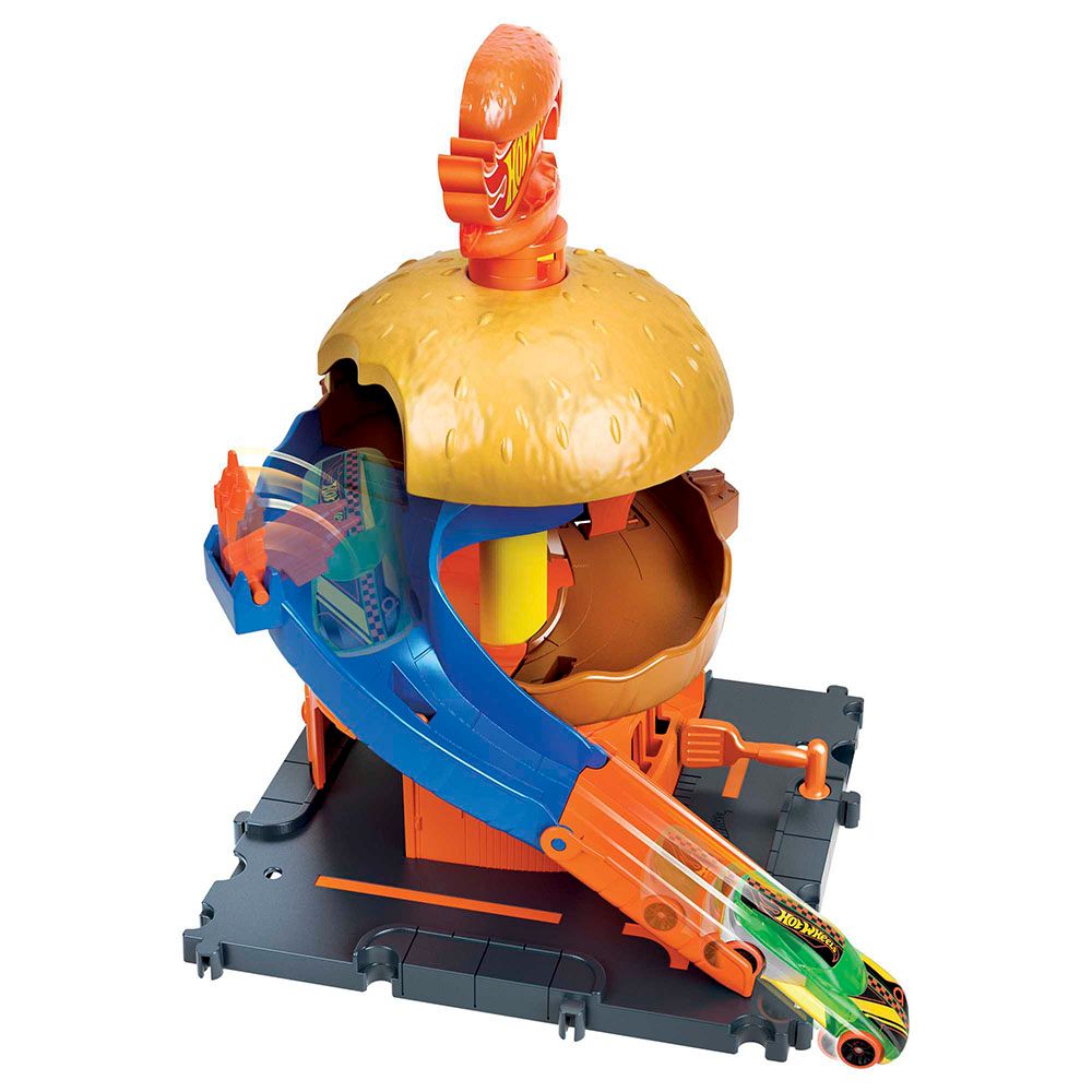 Hot Wheels - City Downtown Burger Blitz Drive-Thru Playset