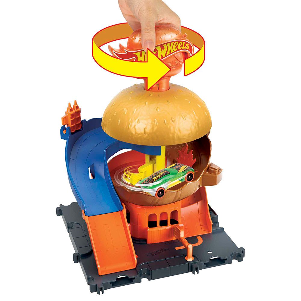 Hot Wheels - City Downtown Burger Blitz Drive-Thru Playset