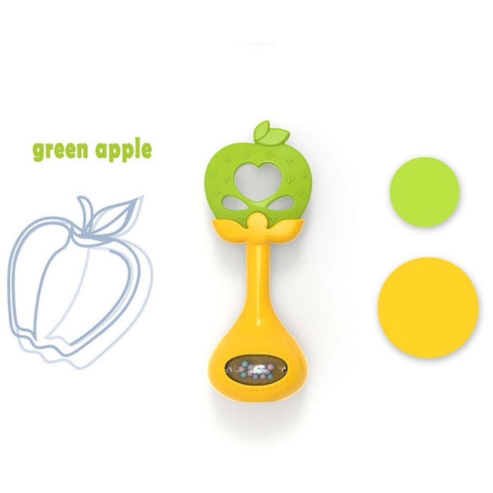 Huanger - Baby Fruit Teether w/ Rattle - Apple