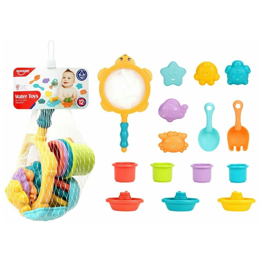 Huanger - Kids Sand Beach & Water Bath Toyset - 15pcs