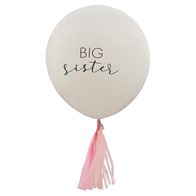 Ginger Ray - Big Sister Balloon - White