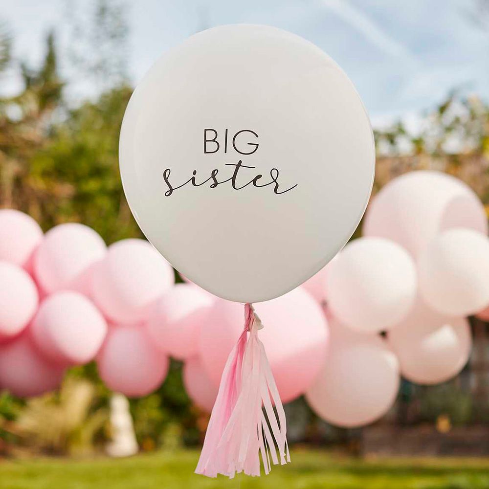 Ginger Ray - Big Sister Balloon - White