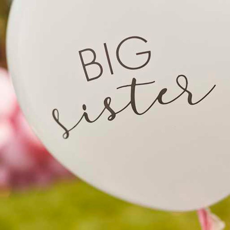 Ginger Ray - Big Sister Balloon - White