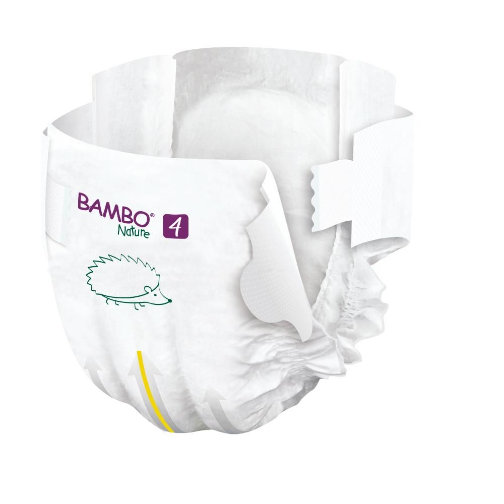 Bambo Nature - Eco-Friendly Diapers, Size 4, 7-14kg 48 pcs, Tall Pack