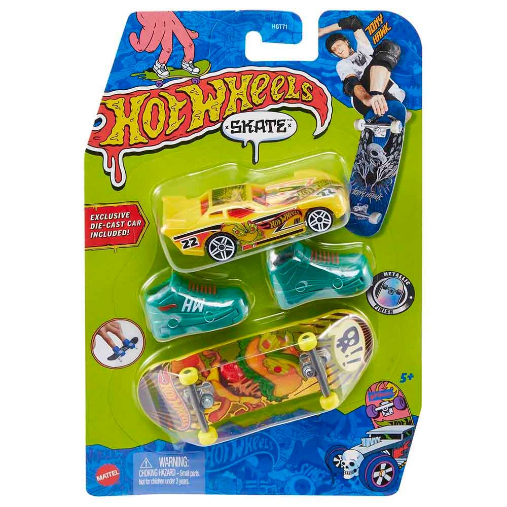 Hot Wheels - Skates Fingerboard With Die Cast Set 1pc - Style May Vary