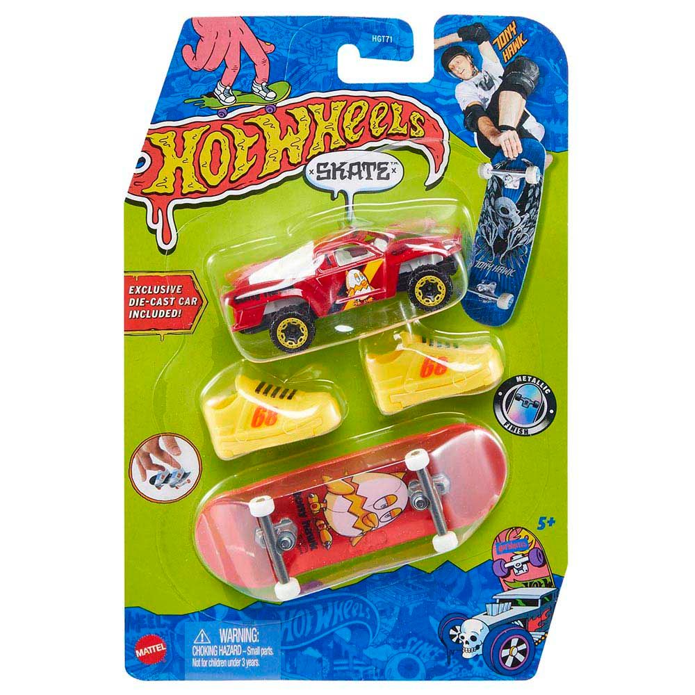 Hot Wheels - Skates Fingerboard With Die Cast Set 1pc - Style May Vary