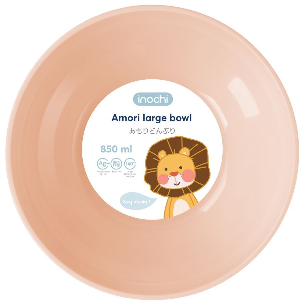 Inochi - Amori Large Baby Feeding Bowl 850ml - Milky Orange