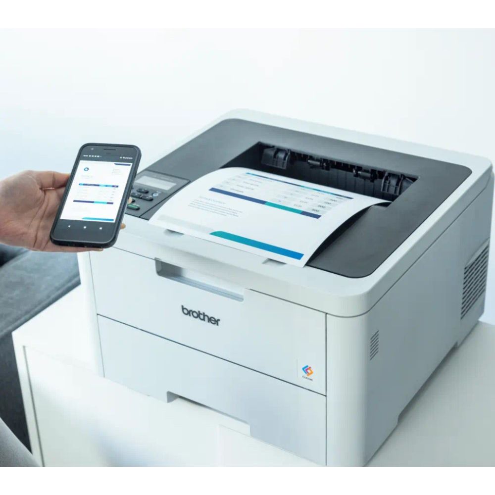 Brother - Colour LED A4 Printer With Wi-Fi And USB - White