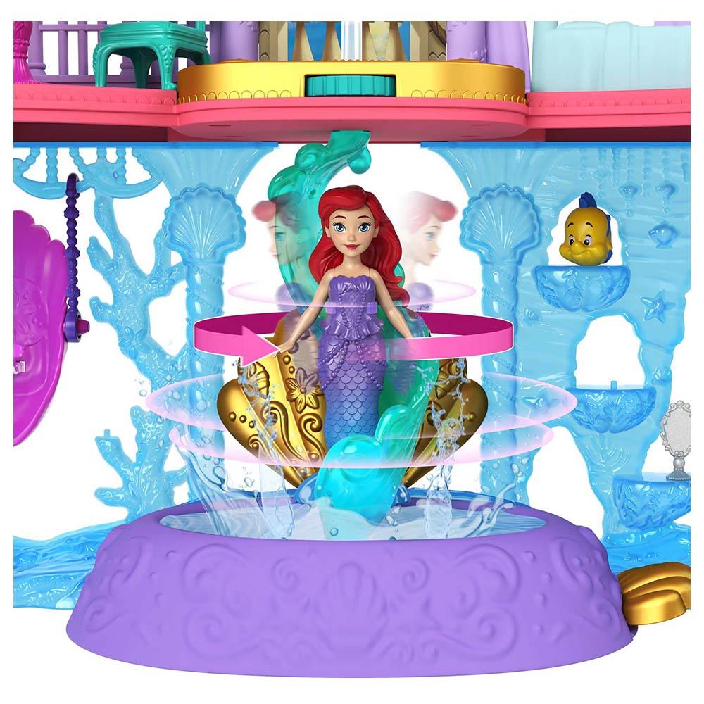 Mattel Games - Disney Princess Small Doll Ariel Deluxe Castle