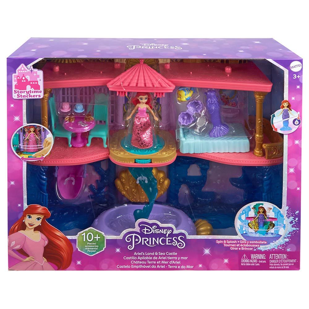 Mattel Games - Disney Princess Small Doll Ariel Deluxe Castle