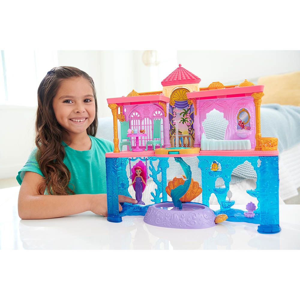 Mattel Games - Disney Princess Small Doll Ariel Deluxe Castle