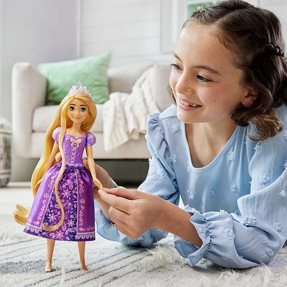 Mattel Games - Disney Princess Singing Rapunzel Doll -Purple - Purple