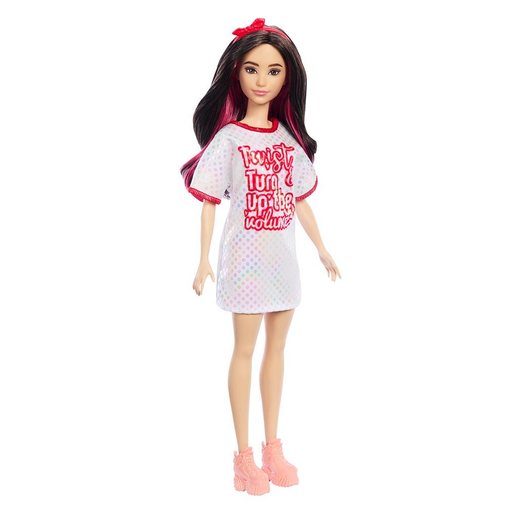 Barbie - Fashionistas Doll - Red Mesh Dress