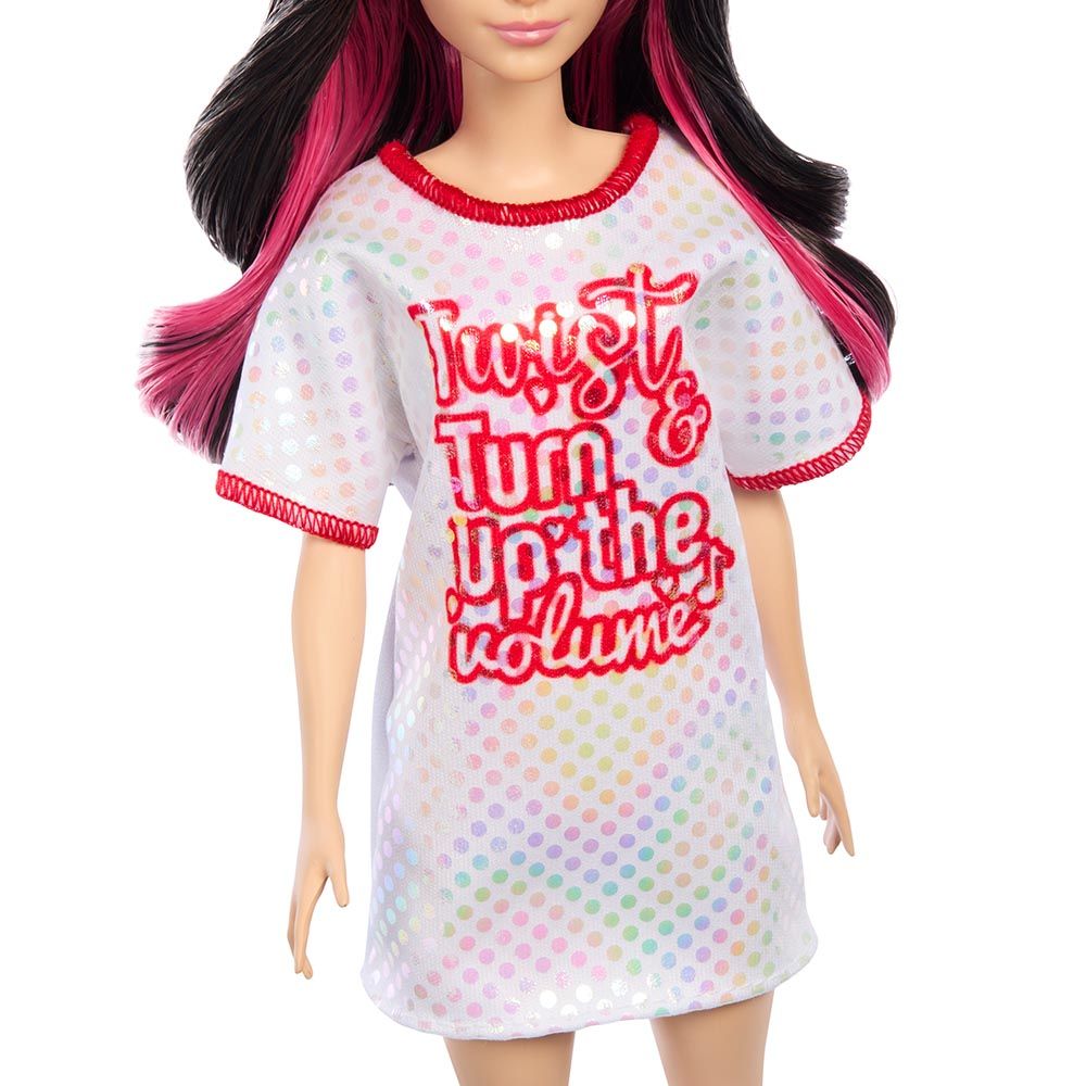 Barbie - Fashionistas Doll - Red Mesh Dress