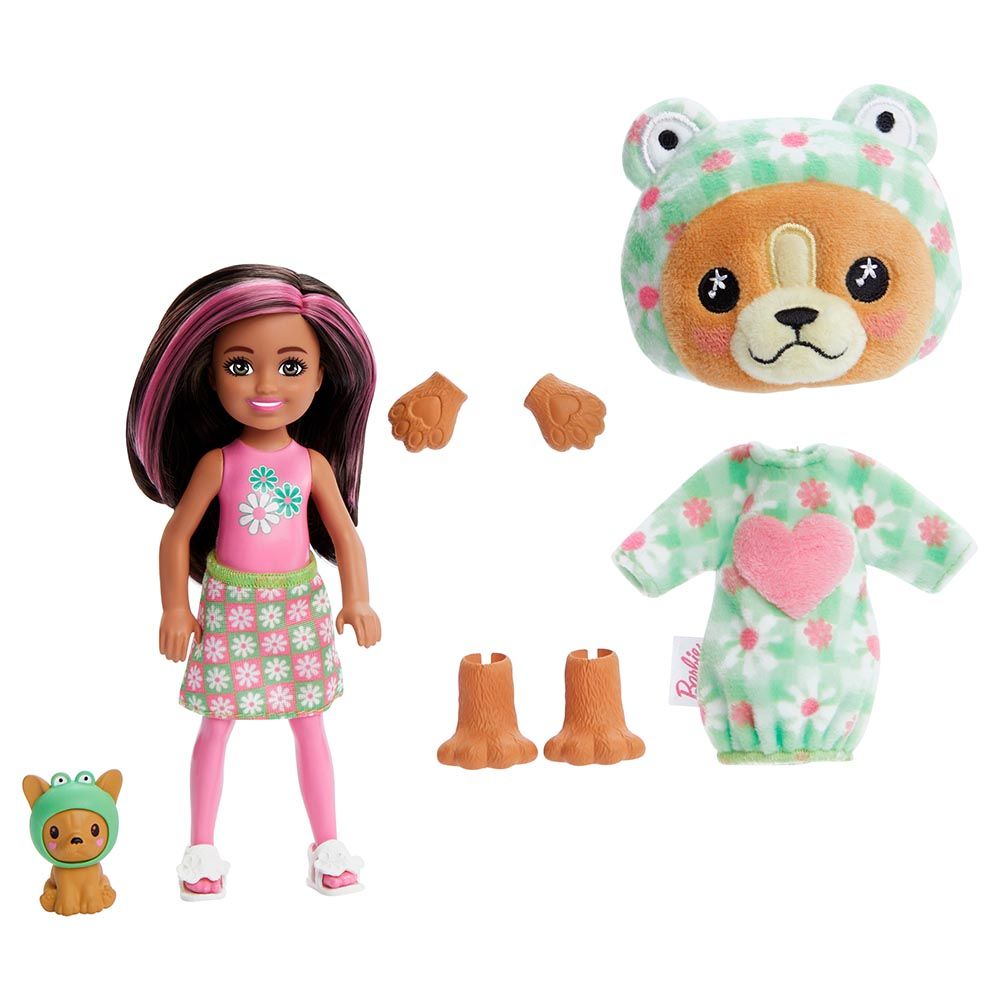 Barbie - Chelsea Cutie Reveal Costume Cuties Series - Dog In Frog