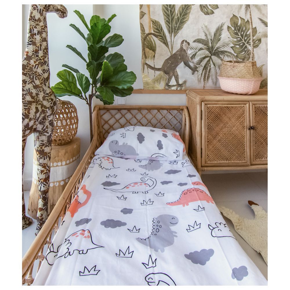 Elli Junior - Duvet Cover Set Dino/Cloud Toddler Bed