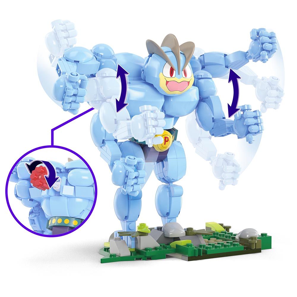 Mega Bloks - Pokemon Core Machamp  Buildable Playset - 401pcs