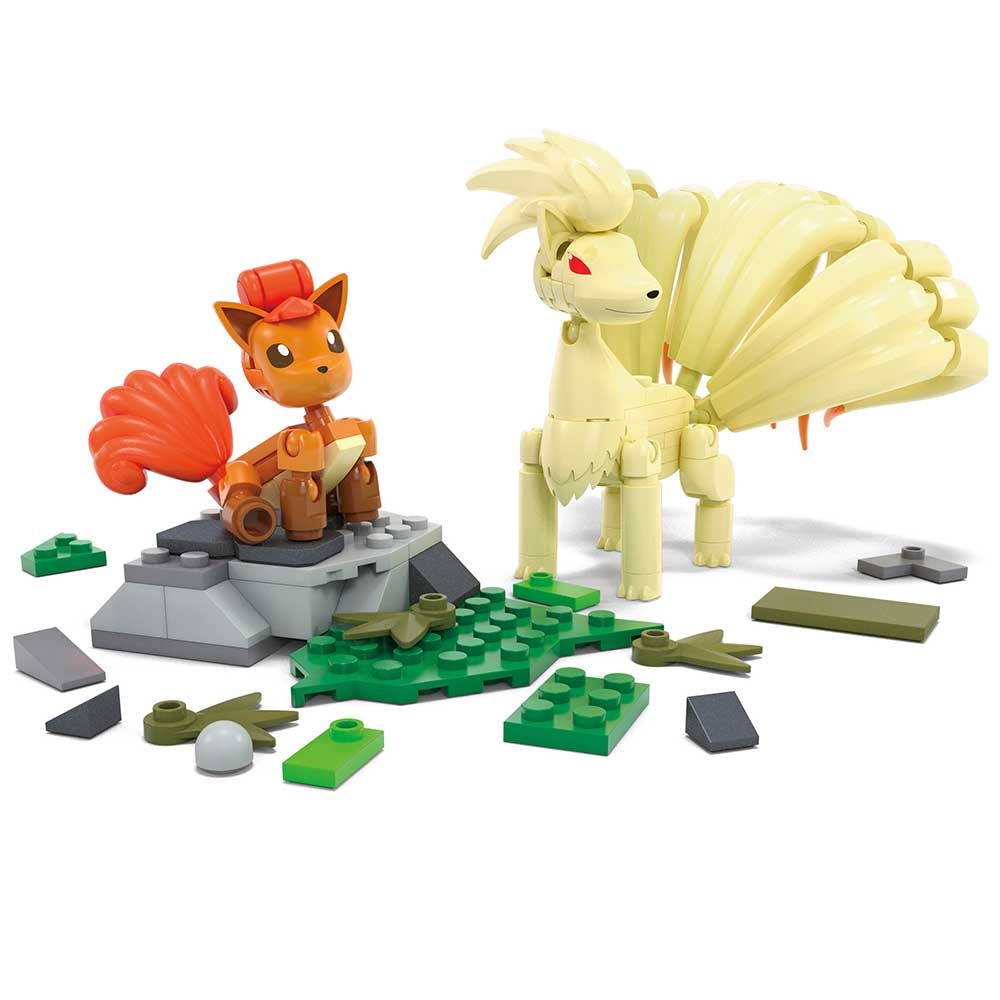 Mega Bloks - Pokemon Core Vulpix Evolution Buildable Playset - 145pcs