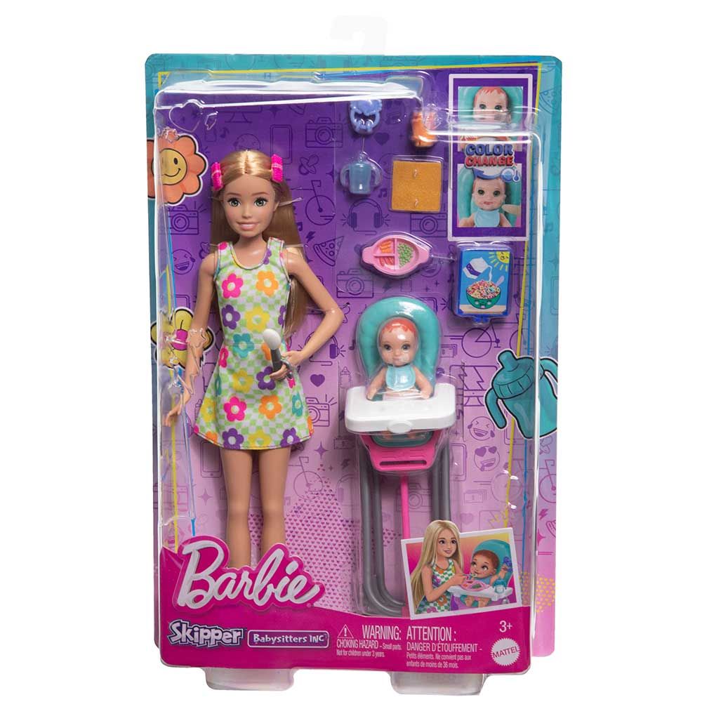 Barbie - Skipper Babysitters Doll And Playset